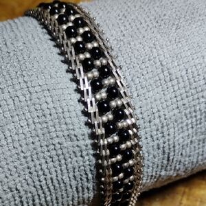 Vrg Milor Italy Sterling Beaded Bracelet